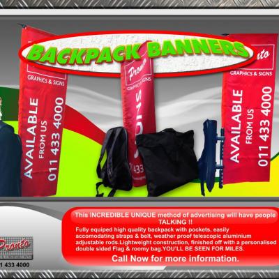Back Pack Banner Ad