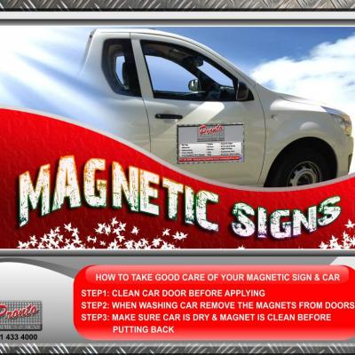 Car Magnetic Signs Ad